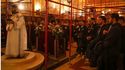 Zagreb: Vaterpolisti Srbije Badnje veče proslavili u hramu SPC