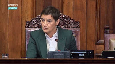 Brnabić: Skupština u sredu i o poverenju Vladi, sumanuto što Vučića napadaju oni čija prava štiti