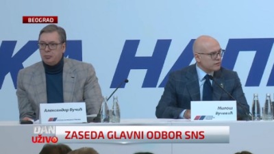 Vučić na sednici Glavnog odbora SNS: Vesić nije jedini koji bi trebalo da podnese ostavku