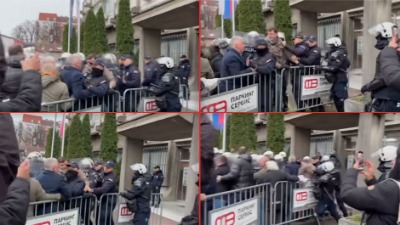 "Policija nas udarala cokulama da se ne vidi": Incidenti na blokadi stanice u Novom Sadu (VIDEO)