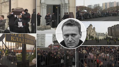 Navaljni sahranjen, odmah počela hapšenja (VIDEO)