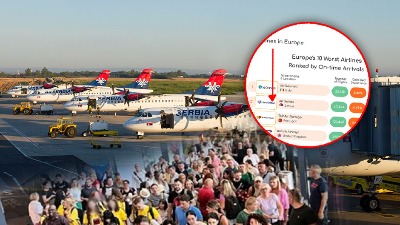 Najgori avioprevoznici u Evropi po kašnjenju letova: ER SRBIJA na 2. mestu!