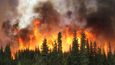 Jaka munja izazvala požare na Tasosu, plamen guta šumu