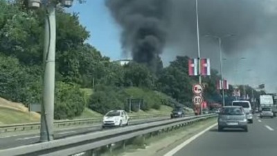 Veliki požar kod Veterinarskog fakulteta (FOTO i VIDEO)