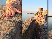 "Tebi, ženo, nije dobro": Jovana Jeremić na Instagramu obučena kao carica Milica brani KiM (FOTO i VIDEO)