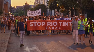 Protest u Šapcu protiv Rio Tinta najmasovniji, veći od Svesrpskog sabora