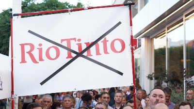Rio Tinto odlaže projekat Jadar: "Odsustvo napretka"