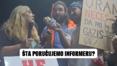 Novinarka Informera i sendvič zbog kog je reagovao i Vučić: Pojavio se snimak sa protesta (VIDEO)