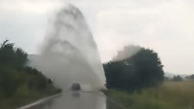 Havarija na putu kod Aleksinca (VIDEO)