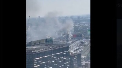 Požar u centru Moskve: Crni dim se širi gradom (VIDEO)