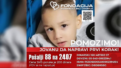 Pomozimo Jovanu slanjem 88 na 2407