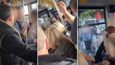 "Opasan momak" vređao putnike - oni ga izbacili iz autobusa (VIDEO)