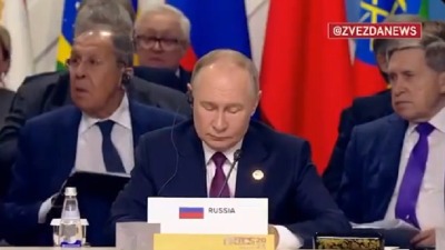 Skandal na samitu Briksa: Snimljen Lavrov kako psuje tokom Putinovog govora (VIDEO)