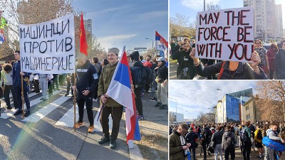 Građani oduševljeni čekaju studente koji pešaka dolaze za Novi Sad: Spremni pokloni - i to kakvi (FOTO)