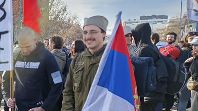 Student poručio u Loznici: Fašizam se, prerušen, vratio da pustoši našu Srbiju