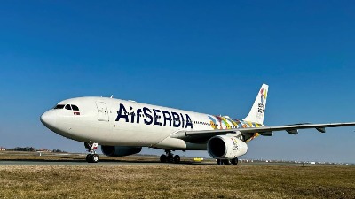Stigao novi avion Er Srbije, nosi oznaku EXPO 2027