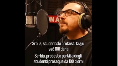 Italijanski reper snimio pesmu o protestima studenata (VIDEO)