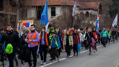 Studenti stigli u Aleksinac: Očekuje se 2.500, povređenima se saniraju povrede i žuljevi