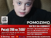 Pomozimo Mateji slanjem 299 na 2407