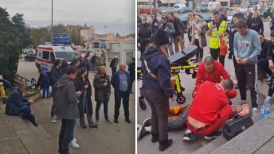 Jaćimoviću pozlilo: Pričao sa policijom, pa pao - građani mu pomogli (VIDEO)