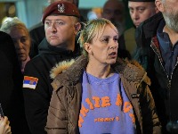 Dijana Hrka napustila prostor ispred Skupštine Srbije