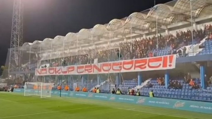 "Ustaše, četnici, zajedno ste bežali": Crnogorci odgovorili Hrvatima na sramne parole i pokliče (VIDEO)