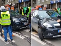 Krenuo kolima na građane tokom odavanja pošte (VIDEO)