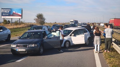 Lančani sudar na auto-putu kod Beograda (FOTO)