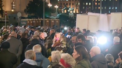 Skup solidarnosti sa N1 ispred Skupštine: Prisutni i novinari Informera (VIDEO)