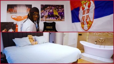 Monekeova luksuzna kuća: Kada u spavaćoj sobi, igračka u krevetu i zastava Srbije (VIDEO)