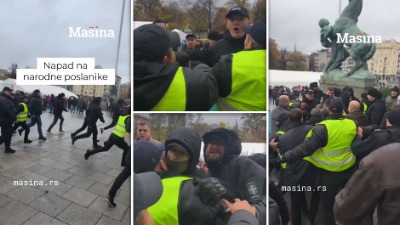 Stanovnici Ćacilenda napali poslanike opozicije (VIDEO)