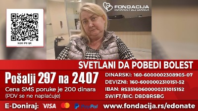 Pomozimo Svetlani slanjem 297 na 2407