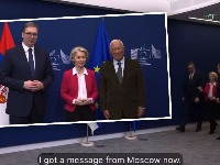 "Pričekajmo": Vučić otkrio da je dobio poruku iz Moskve, Fon der Lajen ga prekinula (VIDEO)