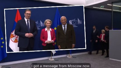 "Pričekajmo": Vučić otkrio da je dobio poruku iz Moskve, Fon der Lajen ga prekinula (VIDEO)