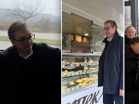 Ništa od šetnje po Nišu: Vučić se vozio gradskim prevozom (VIDEO)