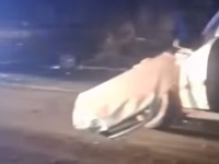 Stravična nezgoda na Ibarskoj magistrali: Auto potpuno uništen (VIDEO)