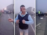 Zakucao se BMW-om u kamion, pa se time hvali (VIDEO)