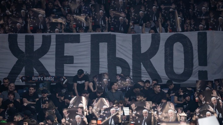 "Obradović Željko" se orilo u Ljubljani: Grobari sipali uvrede na račun Ostoje MIjailovića