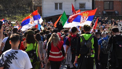 Protest u Obrenovcu: Blokada Ibarske i uključenja na auto-put Miloš Veliki