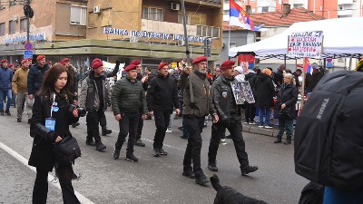 Policija privela ratne veterane u Zaječaru (VIDEO)