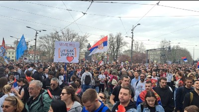 Gardijan: Istrajnost i obim protesta znak da je Srbija na prekretnici