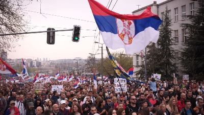 "SAMO SLOŽNO": Na protestu u Beogradu su Gagi Jovanović, Branka Pujić, Anđela Jovanović i Dudaš (FOTO)