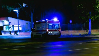 Blokiran Pupinov most - sudar pet automobila i dva kamiona