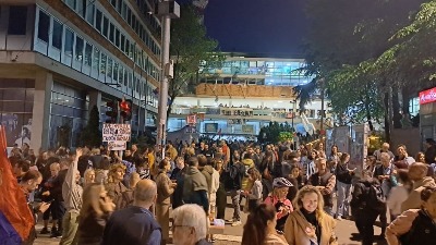 Studenti poručili RTS-u: "Ćeraćemo se još ako ovako nastavite" (FOTO, VIDEO)