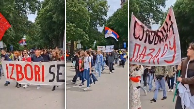 Protest studenata ispred Tužilaštva u NS zbog uhapšenih aktivista: Žandarmerija čuva zgradu