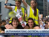 Studenti maratonci stigli u Brisel: Dočekao ih ogroman broj srpskih državljana; odjekuje "Bože pravde" (FOTO, VIDEO)
