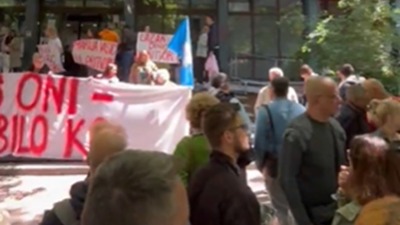 Protest u NS: Zahteva se oslobađanje aktivista (VIDEO)