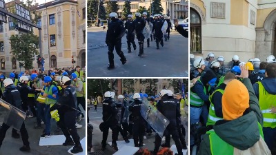 Brutalnost Žandarmerije: Ovako je razbijena blokada suda (VIDEO)