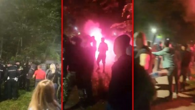 Incident u Kuli: SNS-ovci gađali građane kamenicama i bakljama (VIDEO)