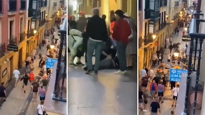 Žestoka tuča Engleza pre finala Lige Evrope (VIDEO)